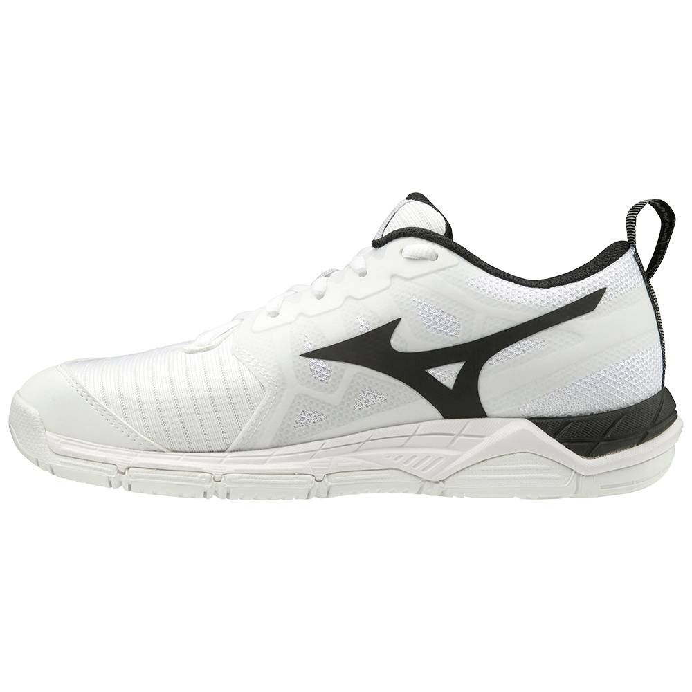 Sapatilhas Voleibol Mizuno Wave Supersonic 2 - Mulher - Branco/Pretas - GDMXQ7049